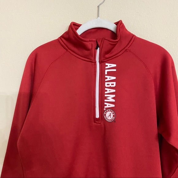 Alabama Crimson Tide Quarter Zip Pullover Sweater - Picture 2 of 13